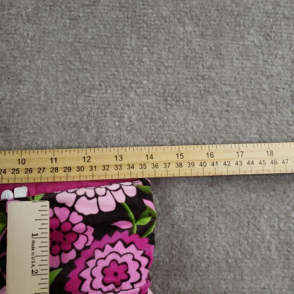 Vintage Lilly Pulitzer Skort Girls Size 14 Pink Pleated Short Floral Velvet‎